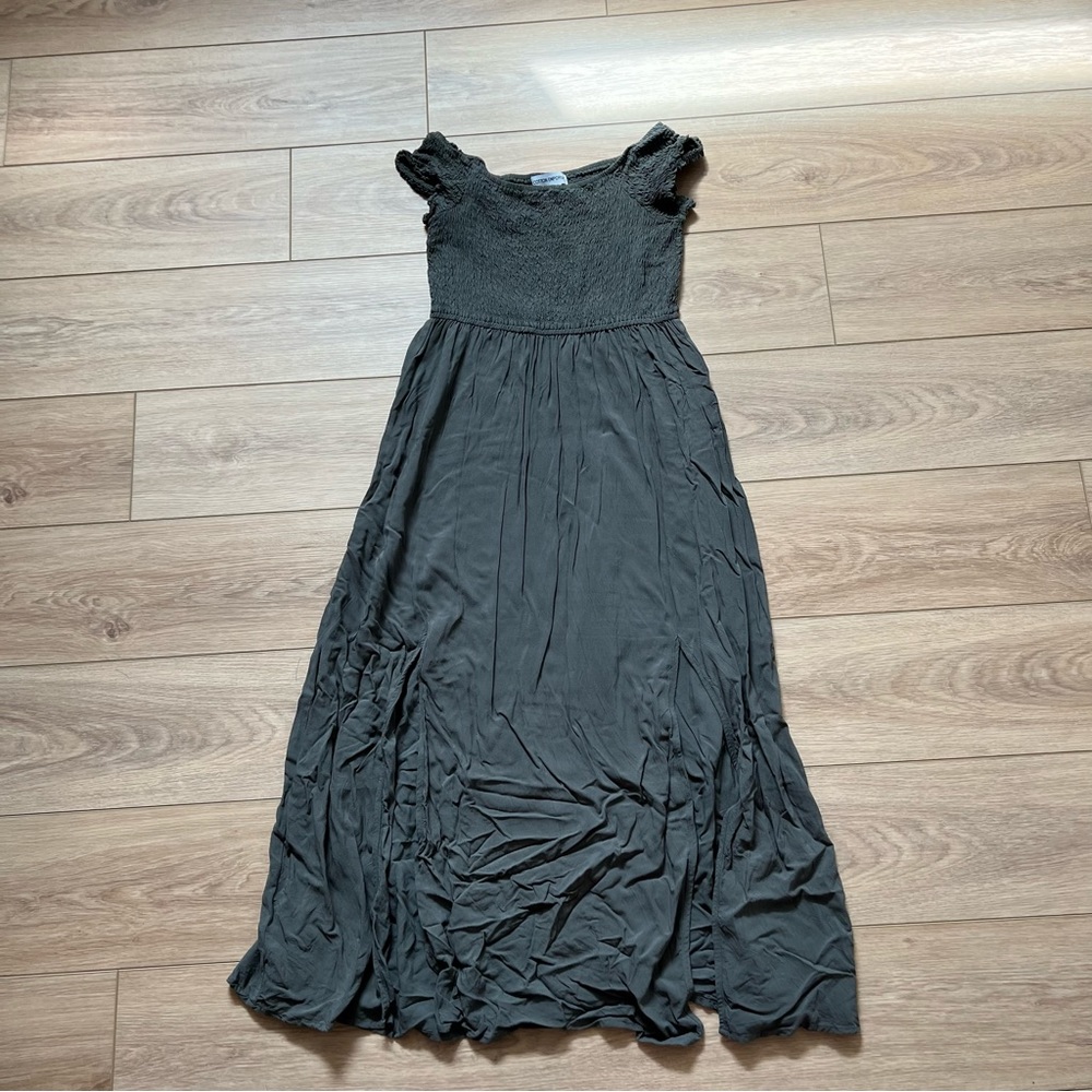 Cotton Emporium Smocked Off the Shoulder Dress